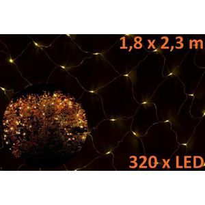 Nexos 852 Vánoční LED světelná síť 1,8 x 2,3 m - teple bílá, 320 diod