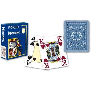 Modiano 2318 100% plastové karty 4 rohy - Modré