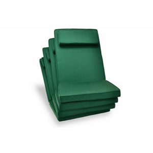 Divero Garth 2341 4 x kvalitní potah na židli s vysokým opěradlem, zelený