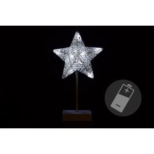 Nexos 33204 Vánoční dekorace - hvězda - 40 cm 10 LED