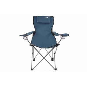 Divero 35105 Skládací kempingová židle s polštářkem - modrá