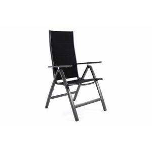 Garthen DELUXE 40790 Zahradní hliníková židle - černá