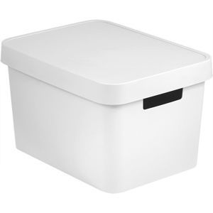CURVER Úložný box plastový s víkem 17L - bílý R41165