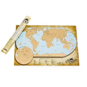 Stírací mapa světa - LUXUSNÍ ČESKÁ VERZE