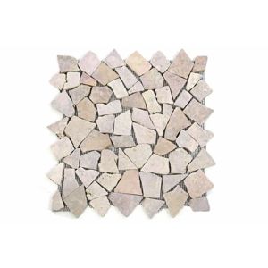 Divero Garth 9594 Mramorová mozaika béžová/růžová 1 ks - 35 x 35 cm