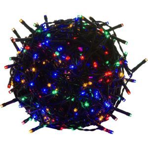 Voltronic 39454 Vánoční LED osvětlení 10 m - barevné 100 LED - zelený kabel