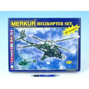 MERKUR Helikopter Set modelů v krabici 36x27x5,5cm