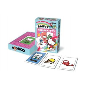 Didaco Hodiny Hello Kitty vzdělávací karty v krabičce 10x16x3cm