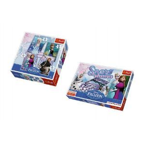 Teddies PACK Hra Sněhové dobrodružství Ledové království/Frozen + 4v1 20,5x28,5cm mix druhů v krabici