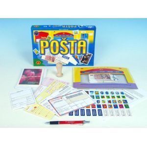Pošta vzdělávací společenská hra v krabici 28,5x19x3,5cm