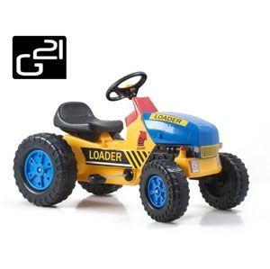G21 Classic Šlapací traktor žluto/modrý