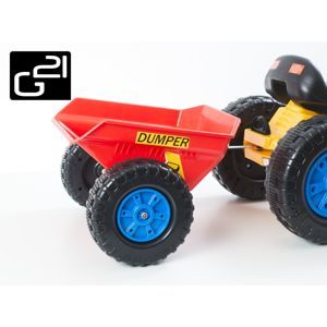 G21 51903 Příslušenství - vlečka k šlapacímu traktoru červená