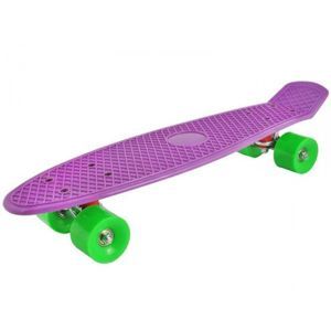 Stylový skateboard z tvrzeného plastu - Fialová