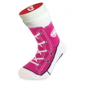 dětské bláznivé ponožky basket růžové