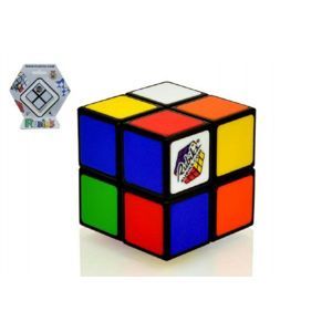 Teddies Rubikova kostka hlavolam 2x2 plast 4 5x4 5cm na kartě