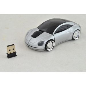 PC myš auto bezdrátová - stříbrná