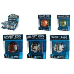 Smart Egg hlavolam bludiště plast 6xasst v krabičce 12ks v boxu