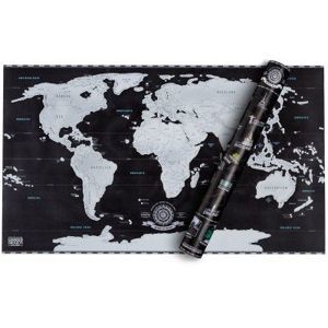 Stírací mapa světa (black edition)