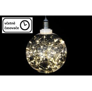 Nexos 57385 Vánoční dekorace - žárovka - 80 LED teple bílá
