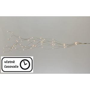 Nexos 57387 Vánoční dekorativní osvětlení – drátky - 64 LED teple bílé