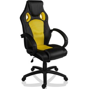 RACEMASTER® GS série kancelářská židle - černá/žlutá