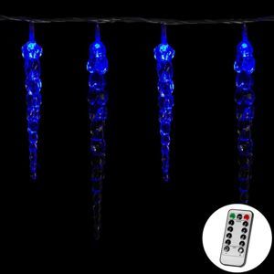 VOLTRONIC® 60008 Vánoční dekorativní osvětlení - rampouchy - 40 LED modrá + ovladač