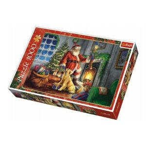 Puzzle koláž Vánoce Čas dárků 1000 dílků v krabici 40x27x6cm