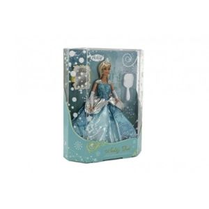 Teddies Panenka zimní princezna plast 28 cm 27x33x8 cm
