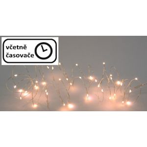 Nexos Vánoční LED osvětlení 8 m - 80 LED, teplá bílá