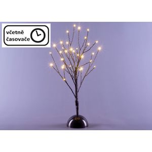 Nexos 64789 Dekorativní LED světelný strom s 32 LED, 40 cm - černý
