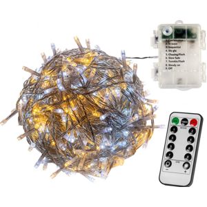 VOLTRONIC® 67403 Vánoční LED osvětlení -5 m,50 LED,teple/studeně bílé,baterie