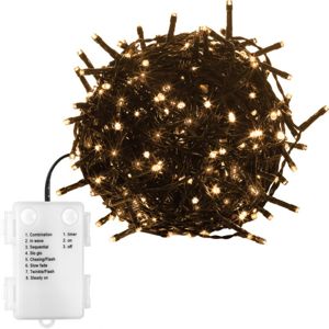 VOLTRONIC® 67680 Vánoční řetěz - 10 m, 100 LED, teple bílý, na baterie