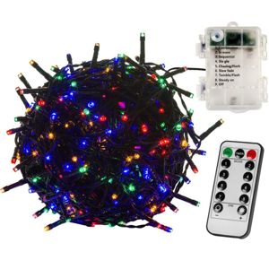 VOLTRONIC® 67407 Vánoční řetěz - 10 m, 100 LED, barevný + ovladač