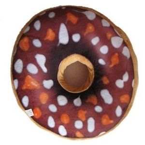 Polštář donut 3D - hnědý
