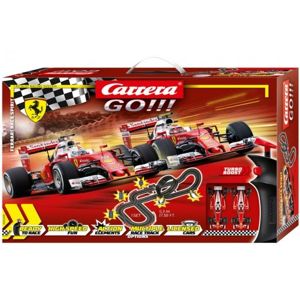 Autodráha Carrera GO!!! 62505 Ferrari Race Spirit 5,3m + 2 formule v krabici 58x40x10cm