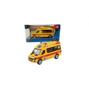 Auto ambulance kov/plast 15 cm - 16x8,5x7 cm