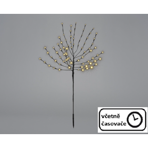 Nexos Vánoční dekorace - světelný strom, 110 cm, 80 LED