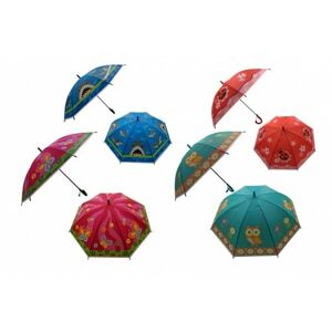 Deštník vystřelovací s píšťalkou mix barev