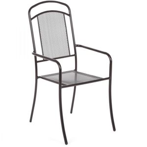 Zahradní kovová židle Venezia - černá