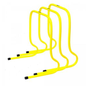 Gorilla Sports Sada překážek, 3 kusy, 50 cm, žlutá