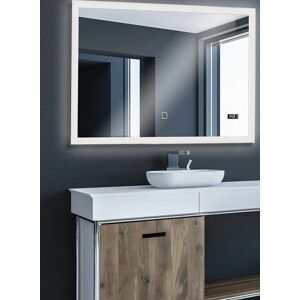 77490 Aquamarin Koupelnové zrcadlo s LED osvětlením, 100 x 80 cm
