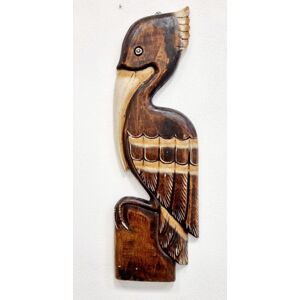 Tuin 85406 Dřevěná socha pelikán, nástěnná,60 m