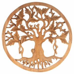 MAXXIVA® 86404 Ručně vyráběná dřevěná dekorace, strom života, 30 cm