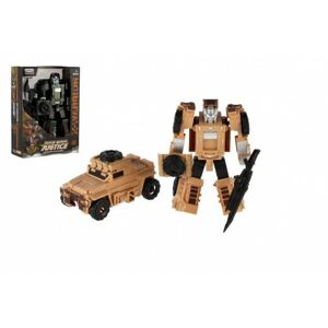 Transformer auto/robot vojenský 14cm v krabičce 13x18x5cm