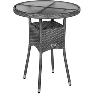 Stilista 90808 STILISTA Zahradní polyratanový stolek, 60 x 75 cm, šedý