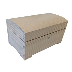 Dřevěná uzamykatelná truhlička, 20 x 11 x 12,5 cm
